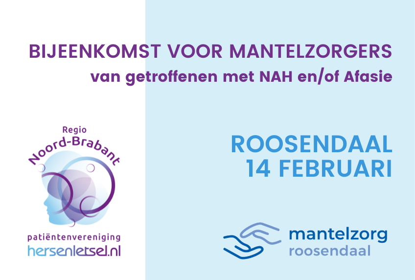 Mantelzorgbijeenkomst in Roosendaal op 14 februari