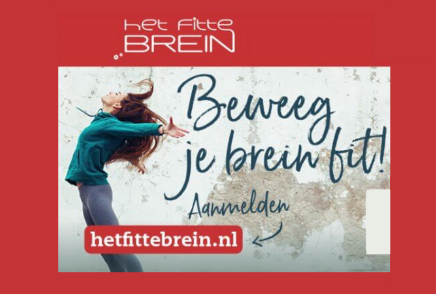 Webinar: ‘Beweeg je brein fit’ op 8 december a.s.