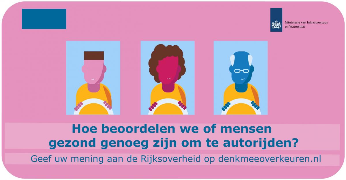 Ministerie vraagt Hersenletsel.nl mee te denken over medische keuring t.b.v. rijbewijs!