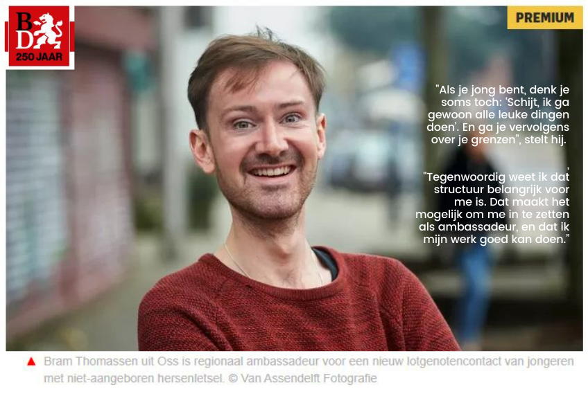 Interview Bram Thomassen in het Eindhovens Dagblad