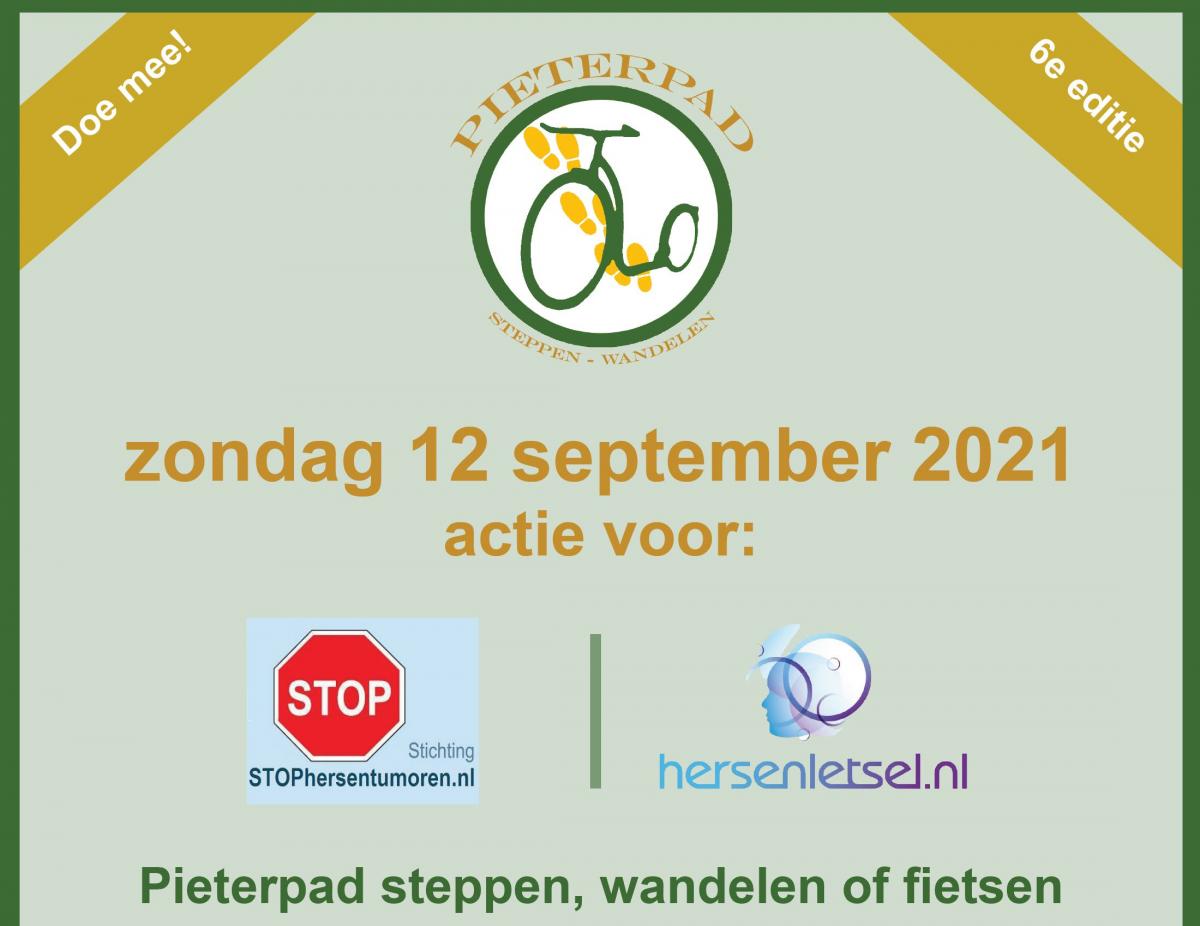 Pieterpad wandelen, fietsen of steppen voor het goede doel!