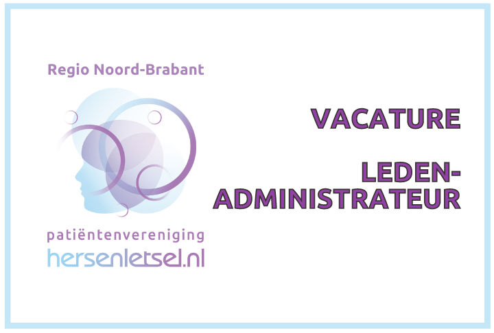 Vacature regio Noord-Brabant: Ledenadministrateur