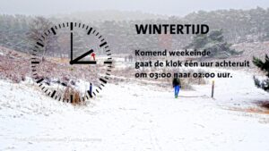 Wintertijd –  Niet vergeten!