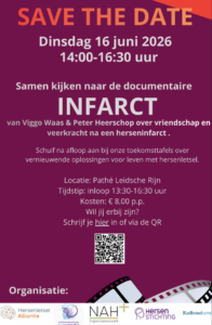 Save the date: documentaire INFARCT en toekomsttafels over leven met hersenletsel
